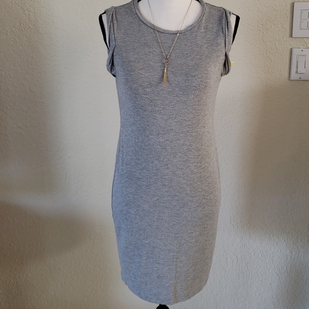 Asos Gray Sleeveless Dress Soft❤